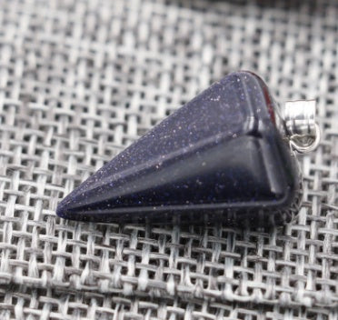 EBay hot natural stone six prism Pendant Necklace conical pendulum bullet crystal pendant wholesale section