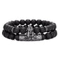 Frosted Stone Energy Yoga Copper Micro-inlaid Zircon Bracelet