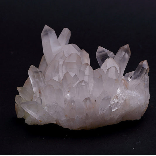 Natural White Crystal Cluster Rough Stone Ornaments Degaussing Purification Home Office Living Room Degaussing Purification Ornaments