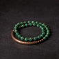 Vintage Design Red Stone Copper Beaded Bracelet