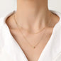 Pearl Twin Sense Necklace Female Tide Copper Heart