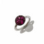 Gorgeous Color Small Mushroom Round Colored Diamond Copper Ring