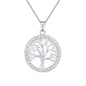 Simple Copper Plated Real Gold Lucky Tree Necklace Temperament