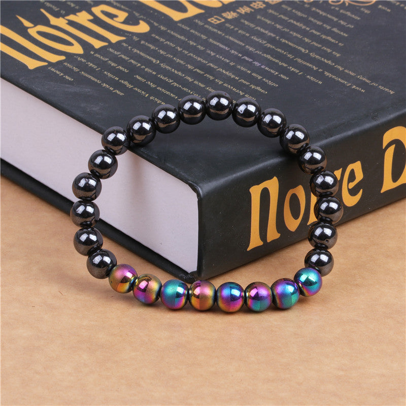 Color Magnetic Black Stone Copper Bracelet