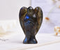 Natural Crystal 2 Inch Angel Ornaments Wishing Patron Saint Original Stone Handpiece Decorative Crafts